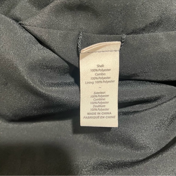 cinq a sept Paisley Long Sleeve Dress Black Size 6 High Low Hem Mock Neck - Picture 9 of 10